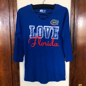 Florida Gators 3/4 sleeve top